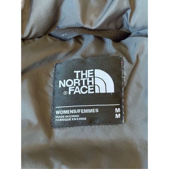 The North Face Women’s Gotham Puffer Jacket size M Gray Hooded Down - Picture 3 of 12